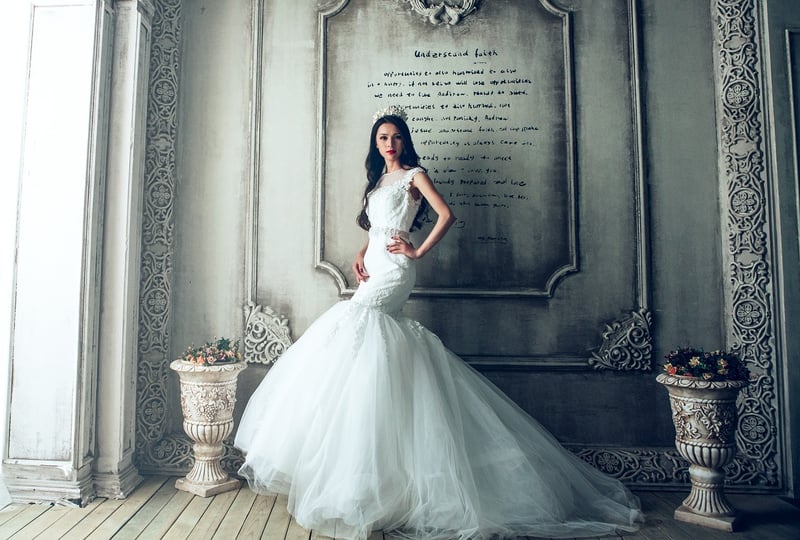Flowing Wedding Dress